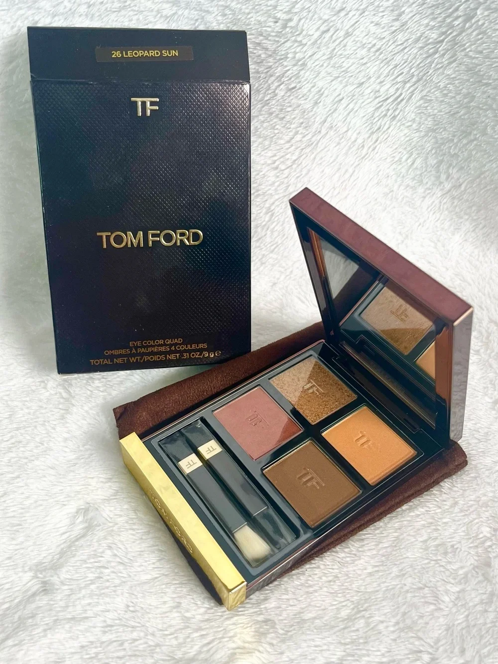 Tom Ford Eye Color Quad Eyeshadow Palette 26 Leopard Sun 0.31 Oz